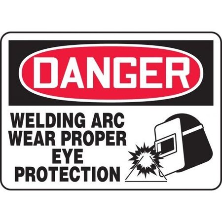 OSHA DANGER SAFETY SIGN WELDING ARC MWLD115VA